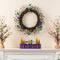 Glitzhome® 20" Mardi Gras Berry & Fleur-de-Lis Wreath